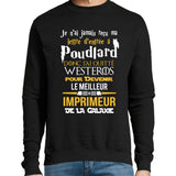 Sweat Imprimeur Galaxie - Planetee