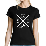 T-shirt Femme J'peux pas Ski - Planetee