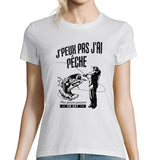 T-shirt Femme J'peux pas j'ai Pêche - Planetee