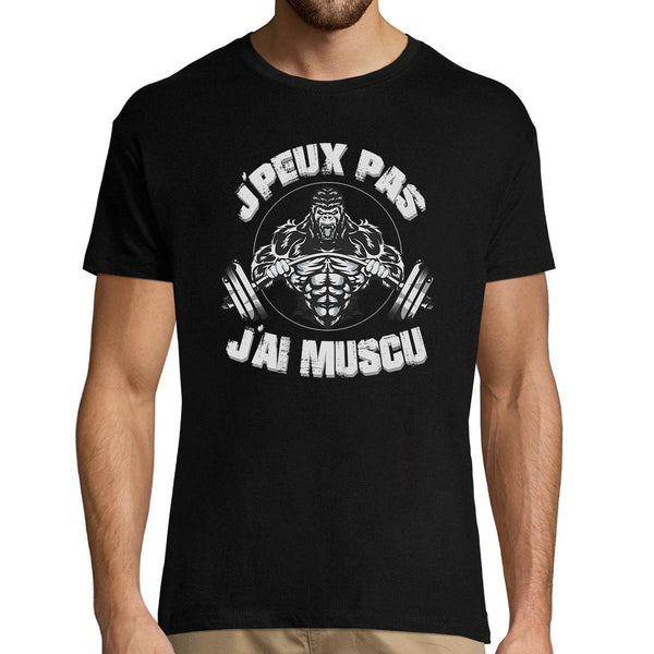 T-shirt Homme J'peux pas j'ai Muscu - Planetee