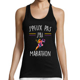 Débardeur Femme J'peux pas j'ai Marathon - Planetee