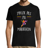 T-shirt Homme J'peux pas j'ai Marathon - Planetee
