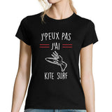 T-shirt Femme J'peux pas j'ai Kite Surf - Planetee