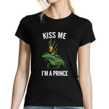 T-shirt Femme Kiss me Prince - Planetee