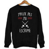 Sweat J'peux pas Escrime - Planetee
