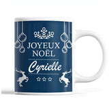 Tasse Noël Cyrielle Bleu - Planetee