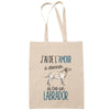 Sac Tote Bag labrador amour beige - Planetee