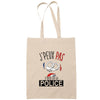 Sac Tote Bag J'peux pas Police beige - Planetee