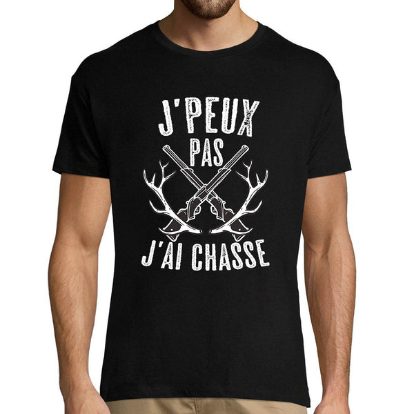 T-shirt Homme J'peux pas j'ai Chasse - Planetee
