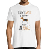 T-shirt Homme Beagle Amour - Planetee