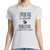 T-shirt Femme Bouledogue Français | Je peux pas - Planetee