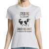T-shirt Femme Cavalier King Charles | Je peux pas - Planetee