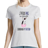 T-shirt Femme Chihuahua | Je peux pas - Planetee