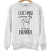 Sweat Dalmatien Amour - Planetee