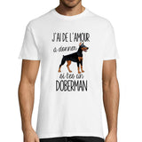 T-shirt Homme Doberman Amour - Planetee