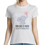T-shirt Femme Chéri Éléphant - Planetee
