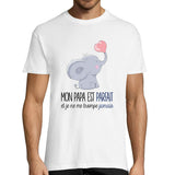 T-shirt Homme Papa Éléphant - Planetee