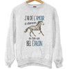 Sweat Étalon Cheval Amour - Planetee
