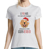 T-shirt Femme Golden Retriever Père Noël - Planetee