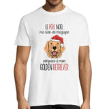 T-shirt Homme Golden Retriever Père Noël - Planetee