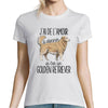 T-shirt Femme Golden Retriever Amour - Planetee