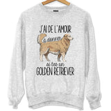Sweat Golden Retriever Amour - Planetee