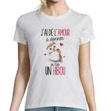 T-shirt Femme Hibou Amour - Planetee