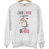 Sweat Hibou Amour - Planetee