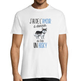 T-shirt Homme Husky Amour - Planetee