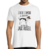 T-shirt Homme Jack Russell Amour - Planetee