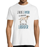 T-shirt Homme Labrador Amour - Planetee
