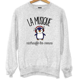 Sweat Pingouin Musique - Planetee