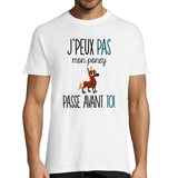 T-shirt Homme Poney | J'peux pas - Planetee