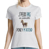 T-shirt Femme Poney | Je peux pas - Planetee