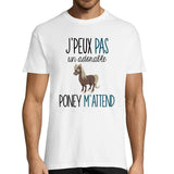 T-shirt Homme Poney | Je peux pas - Planetee