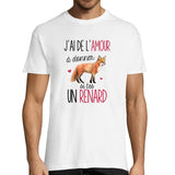 T-shirt Homme Renard Amour - Planetee