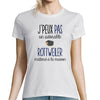 T-shirt Femme Rottweiler | Je peux pas - Planetee