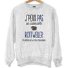 Sweat Rottweiler | Je peux pas - Planetee