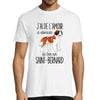 T-shirt Homme Saint Bernard Amour - Planetee