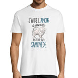T-shirt Homme Samoyède Amour - Planetee