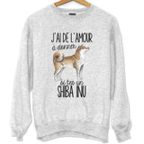 Sweat Shiba Inu Amour - Planetee