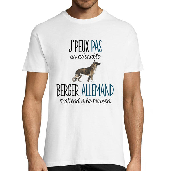 T-shirt Homme Berger Allemand | Je peux pas - Planetee