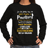 Sweat Electricienne Galaxie - Planetee