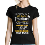 T-shirt femme Secrétaire médicale Galaxie - Planetee