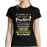 T-shirt femme Institutrice Galaxie - Planetee