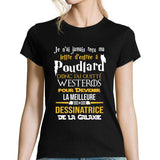 T-shirt femme Dessinatrice Galaxie - Planetee