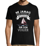 T-shirt homme Voilier Septuagénaire - Planetee