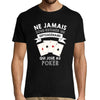 T-shirt homme Poker Septuagénaire - Planetee