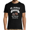 T-shirt homme Palets Septuagénaire - Planetee