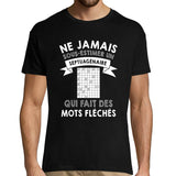 T-shirt homme Mots Fléchés Septuagénaire - Planetee